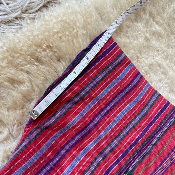 Vintage handwoven red striped cotton top - Picture 5 of 6